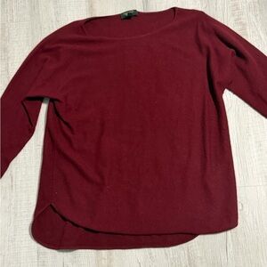 Charter Club Burgundy Cashmere Sweater